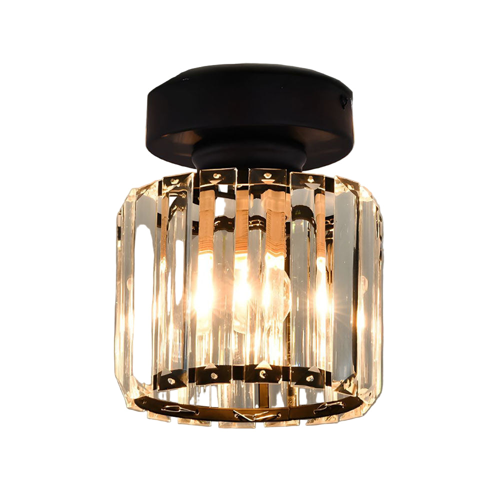 Lampa Sufitowa Do Korytarza Z Kwadratowym Kloszem