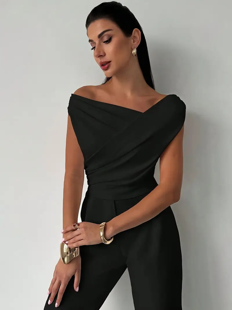 Céleste | Elegancka Bluzka Z Ozdobnym Drapowaniem
