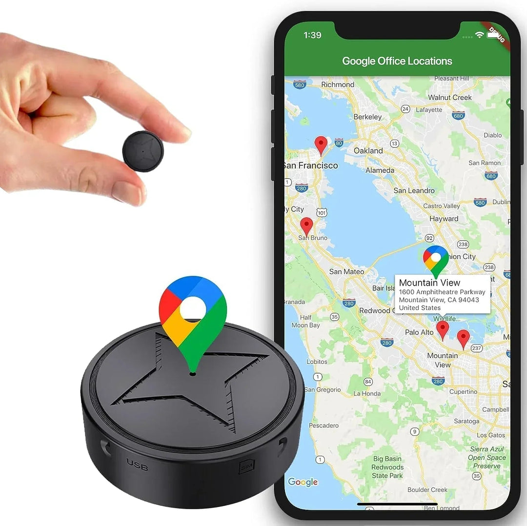 Magnetyczny Lokalizator GPS Z Ładowaniem USB Do Pojazdów I Bagażu