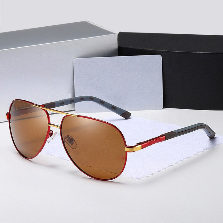 Okulary Przeciwsłoneczne Aviator Czarno Złote