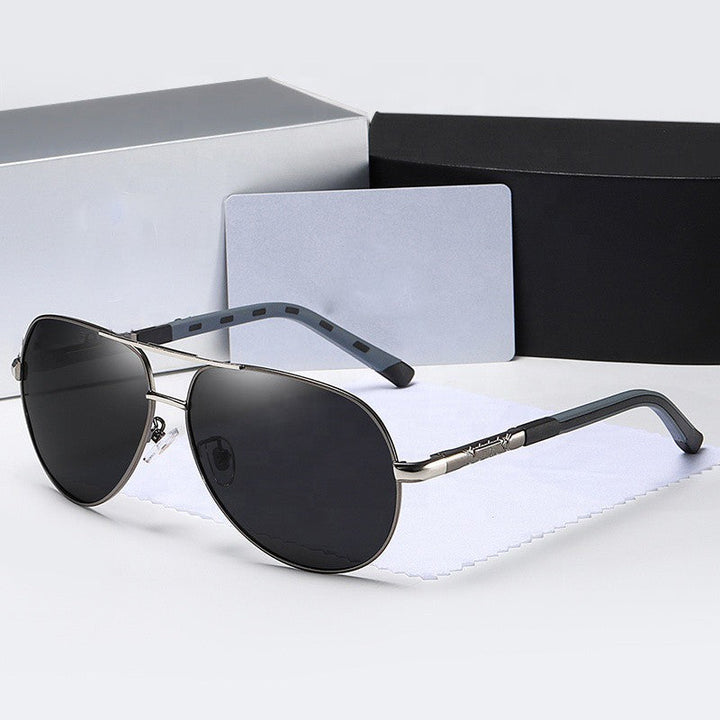 Okulary Przeciwsłoneczne Aviator Czarno Złote