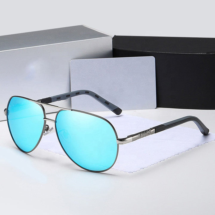 Okulary Przeciwsłoneczne Aviator Czarno Złote