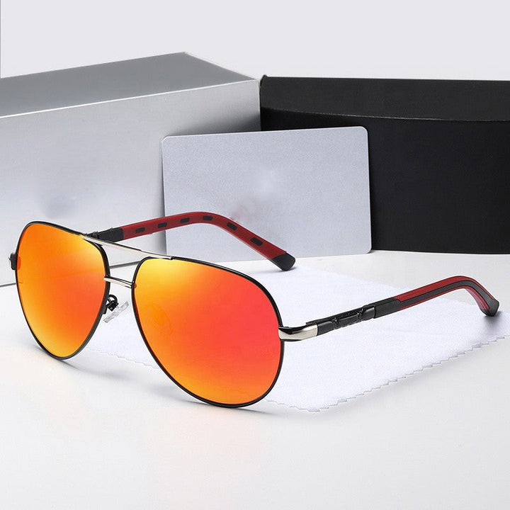 Okulary Przeciwsłoneczne Aviator Czarno Złote