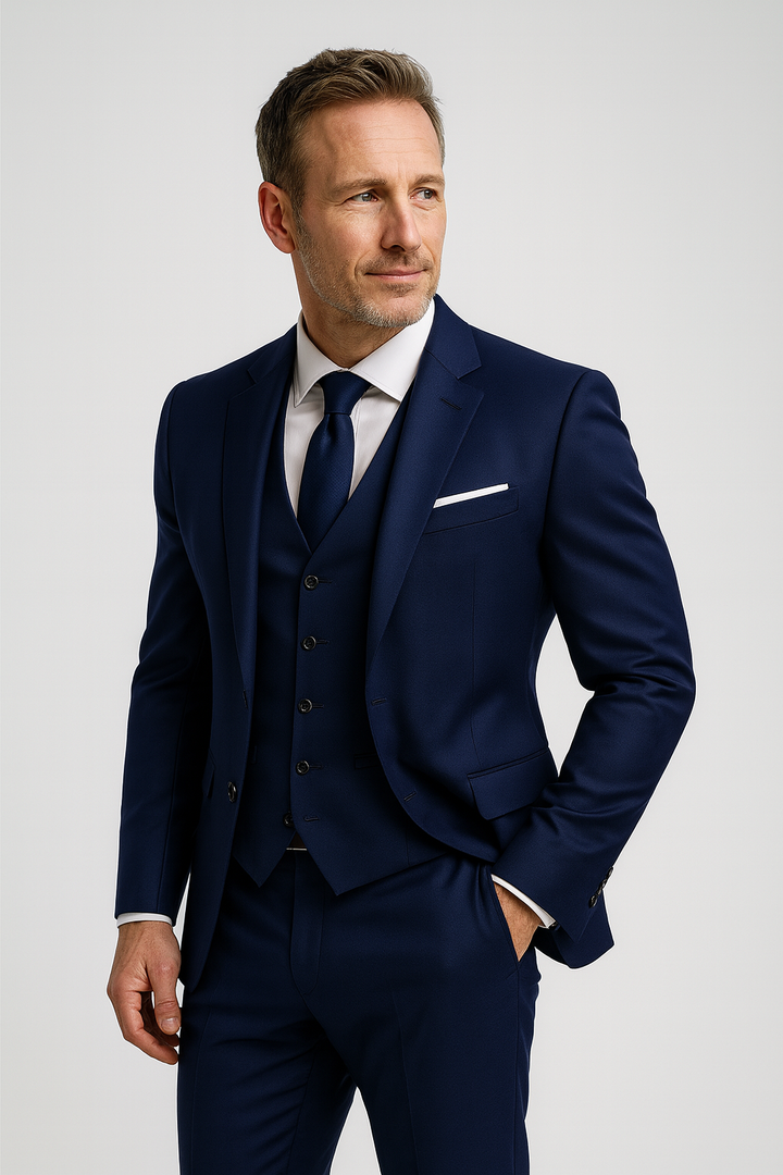 Vincent | Trzyczęściowy Garnitur Męski Formal Slim Fit