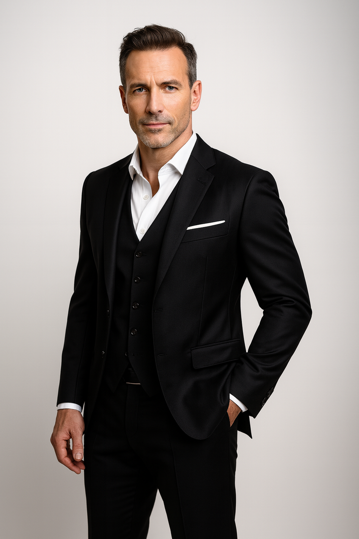 Vincent | Trzyczęściowy Garnitur Męski Formal Slim Fit