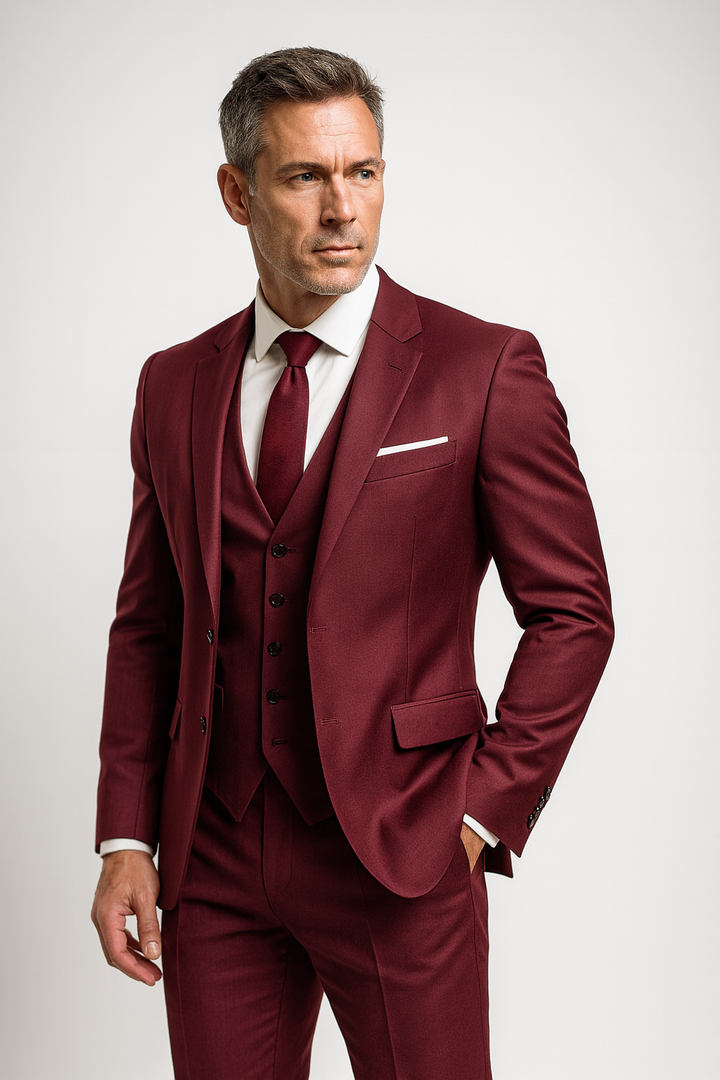 Vincent | Trzyczęściowy Garnitur Męski Formal Slim Fit