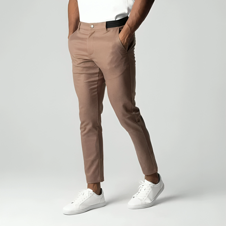 Marek | Spodnie Chino Muscle Fit Z Elastyczną Talią