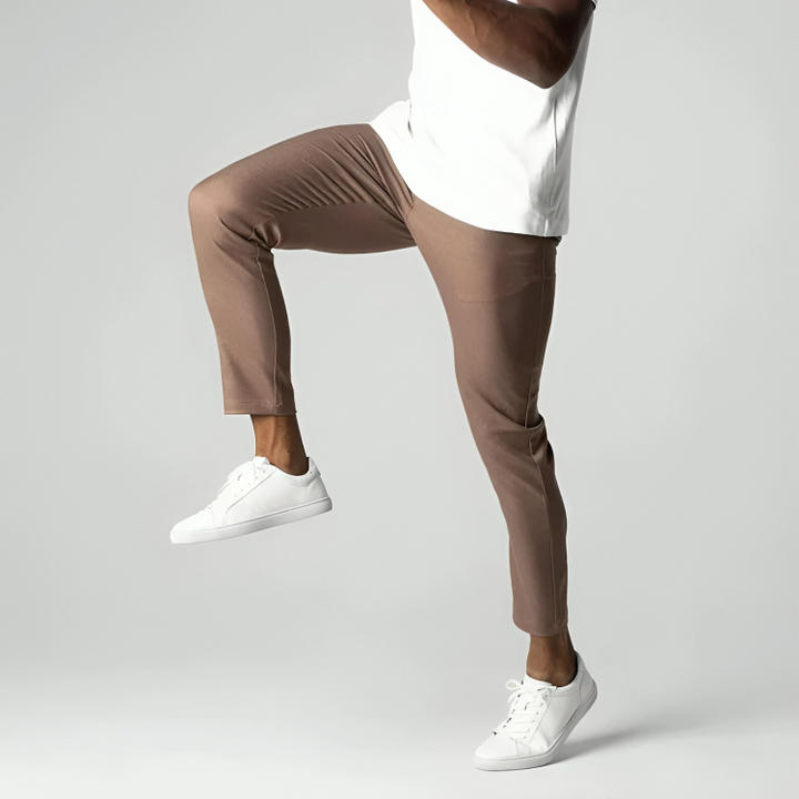 Marek | Spodnie Chino Muscle Fit Z Elastyczną Talią