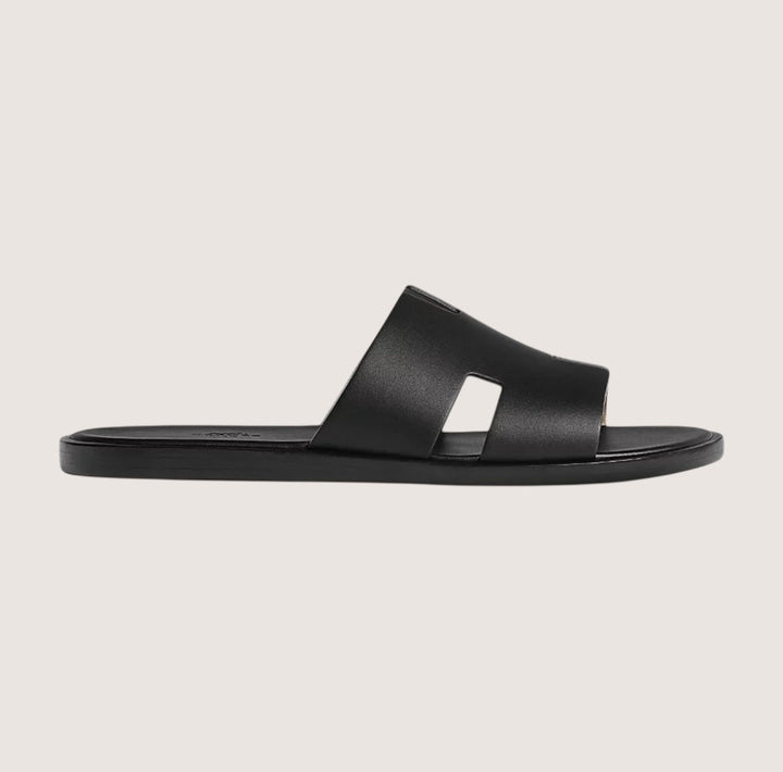 Marco | Męskie Skórzane Sandały Wsuwane