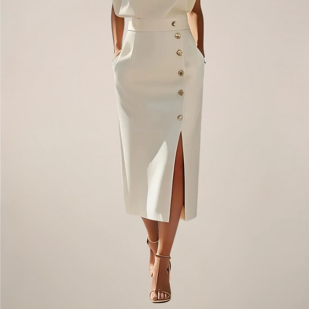 Emilia | Sukienka Midi Elegancka Bez Rękawów