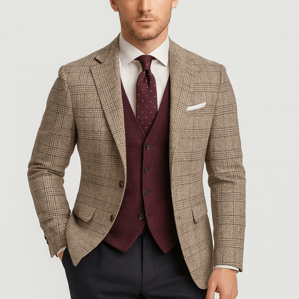 Vittorio | Marynarka Slim Fit O Eleganckim Kroju