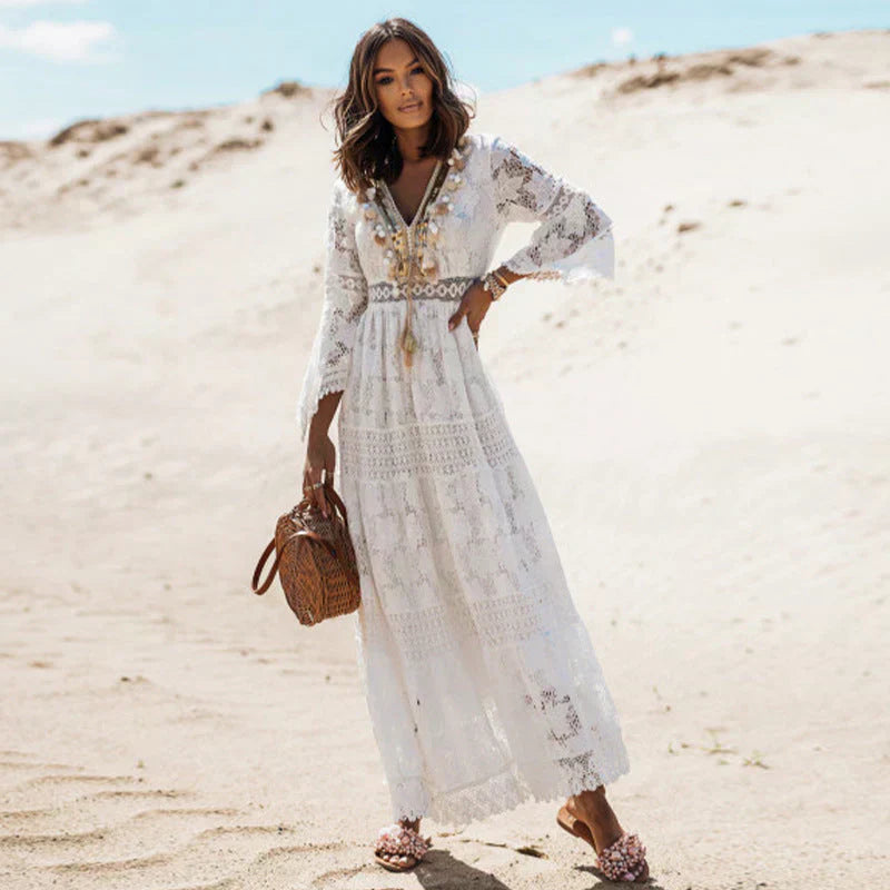 Sukienka Letnia Maxi Elegancka Boho