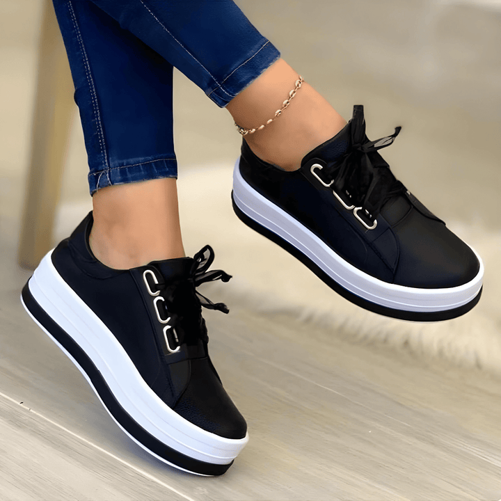 Ortopedyczne Sneakersy Damskie Sznurowane