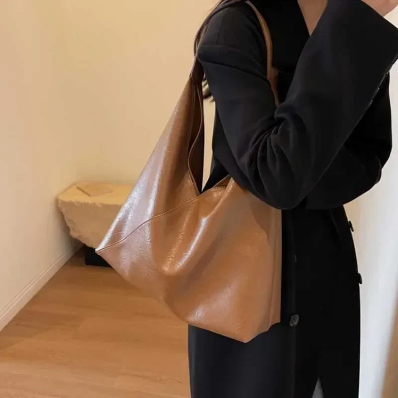 Torebka Damska Shopper Z Szerokim Uchwytem