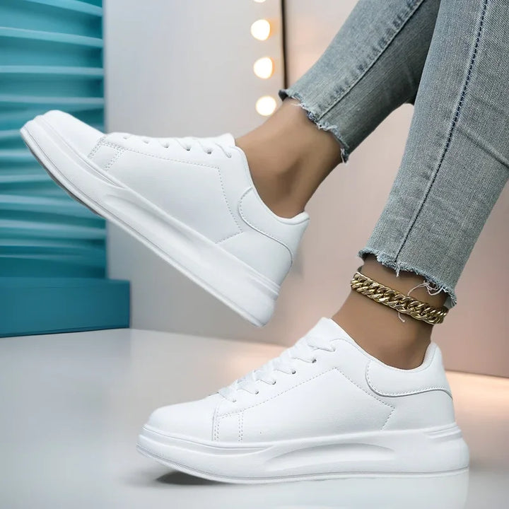 Sneakersy Damskie Klasyczne Z Grubszą Podeszwą