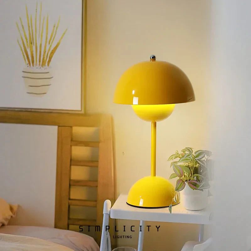 Lampa Stołowa LED Bezprzewodowa Z Regulacją Jasności USB