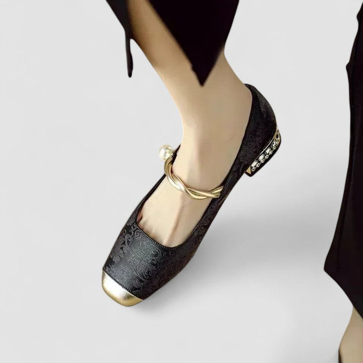 Buty Na Obcasie Mary Jane Damskie