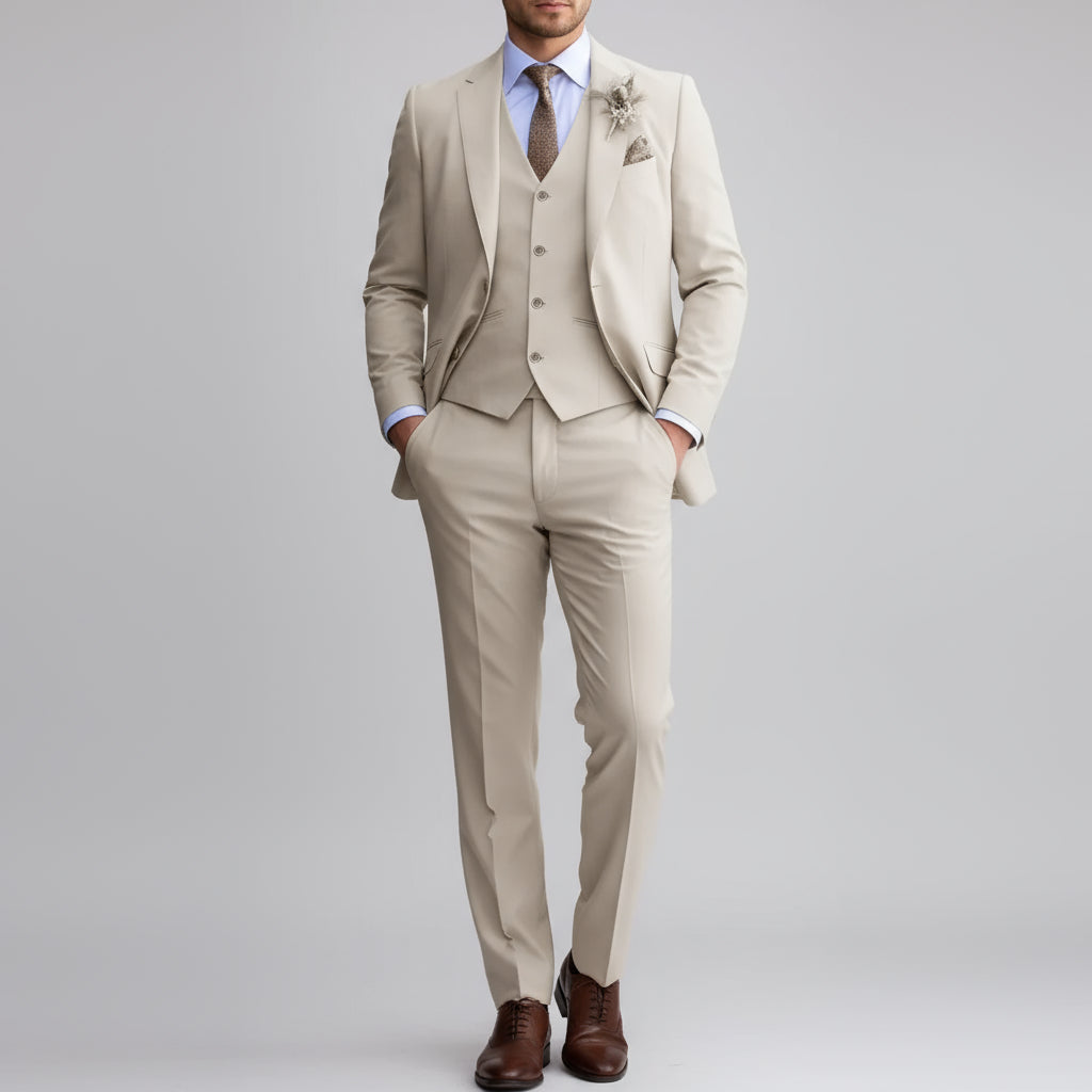Lorenzo | Trzyczęściowy Garnitur Slim Fit