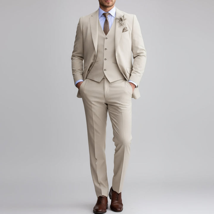 Lorenzo | Trzyczęściowy Garnitur Slim Fit