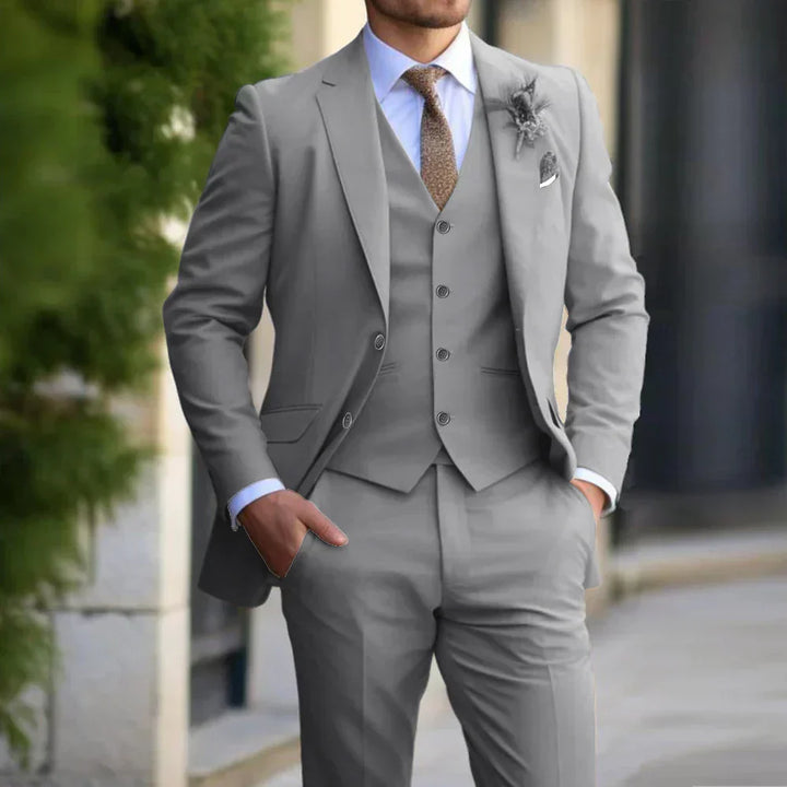 Lorenzo | Trzyczęściowy Garnitur Slim Fit