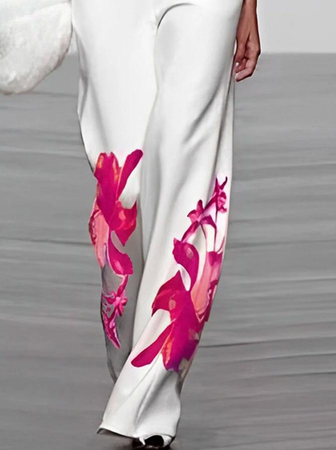 Urban Floral | Komplet Damski W Kwiatowy Wzór