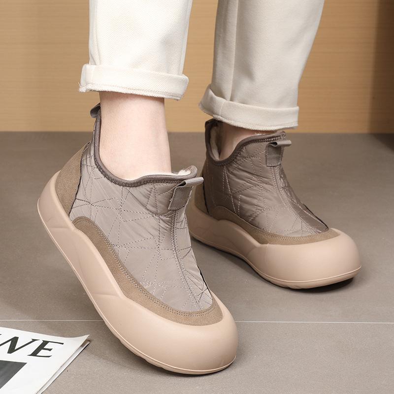 Śniegowce Damskie Ankle Slip On Platformie | Zimowe