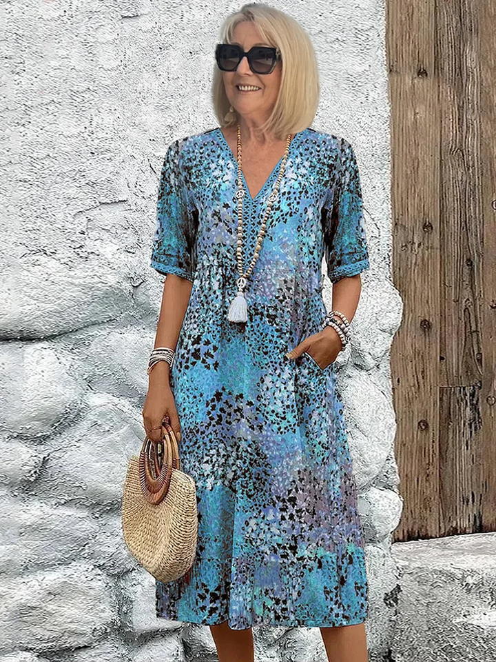 Elżbieta | Sukienka Midi Na Wesele Elegancka