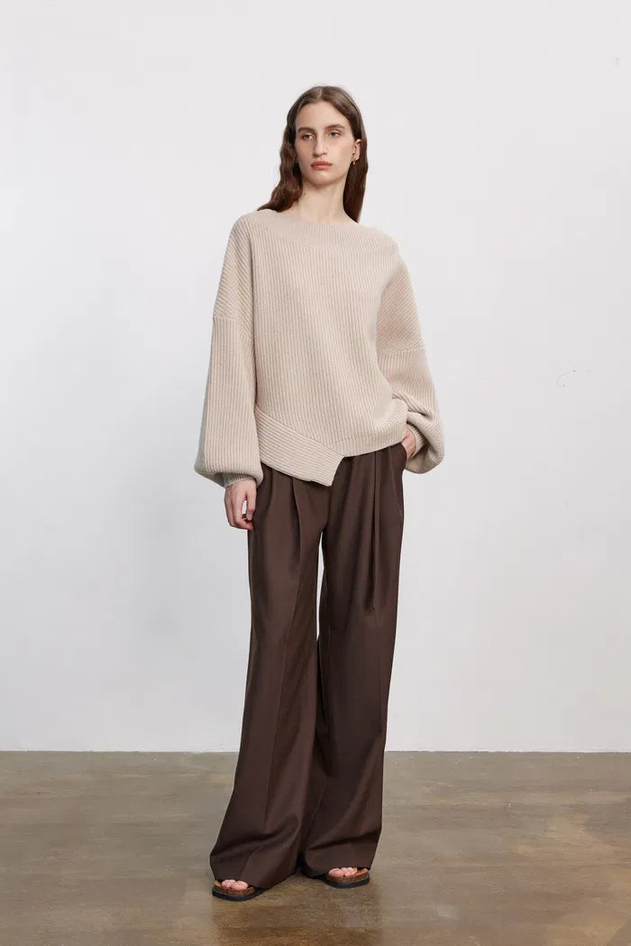 Sweter Damski Oversize Dzianinowy | Luźny Krój