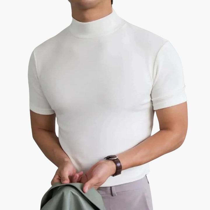 Filip | Koszulka Męska Ze Stójką Slim Fit