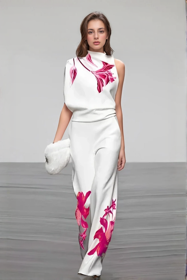Urban Floral | Komplet Damski W Kwiatowy Wzór