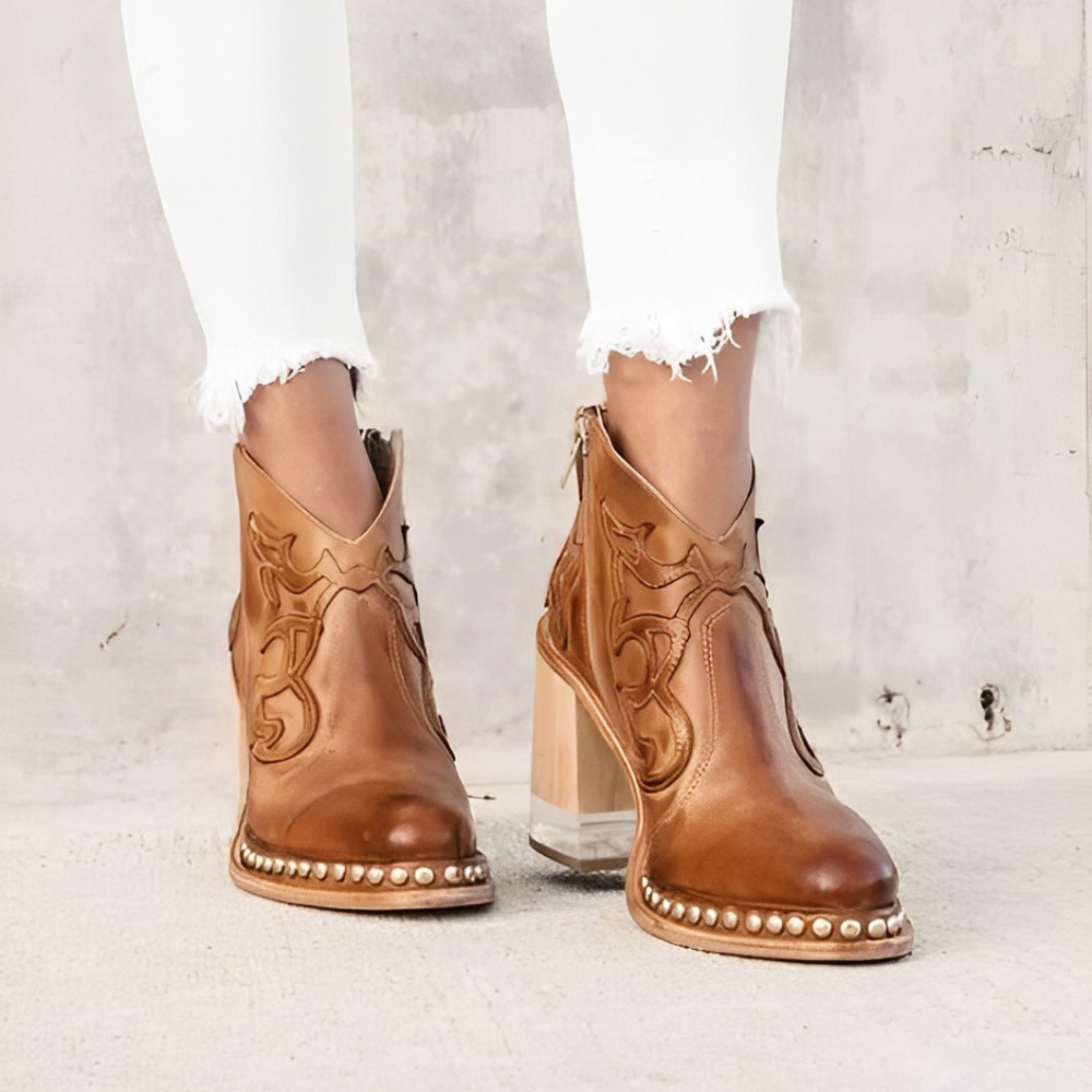 Botki Damskie Cowgirl | Obcasie