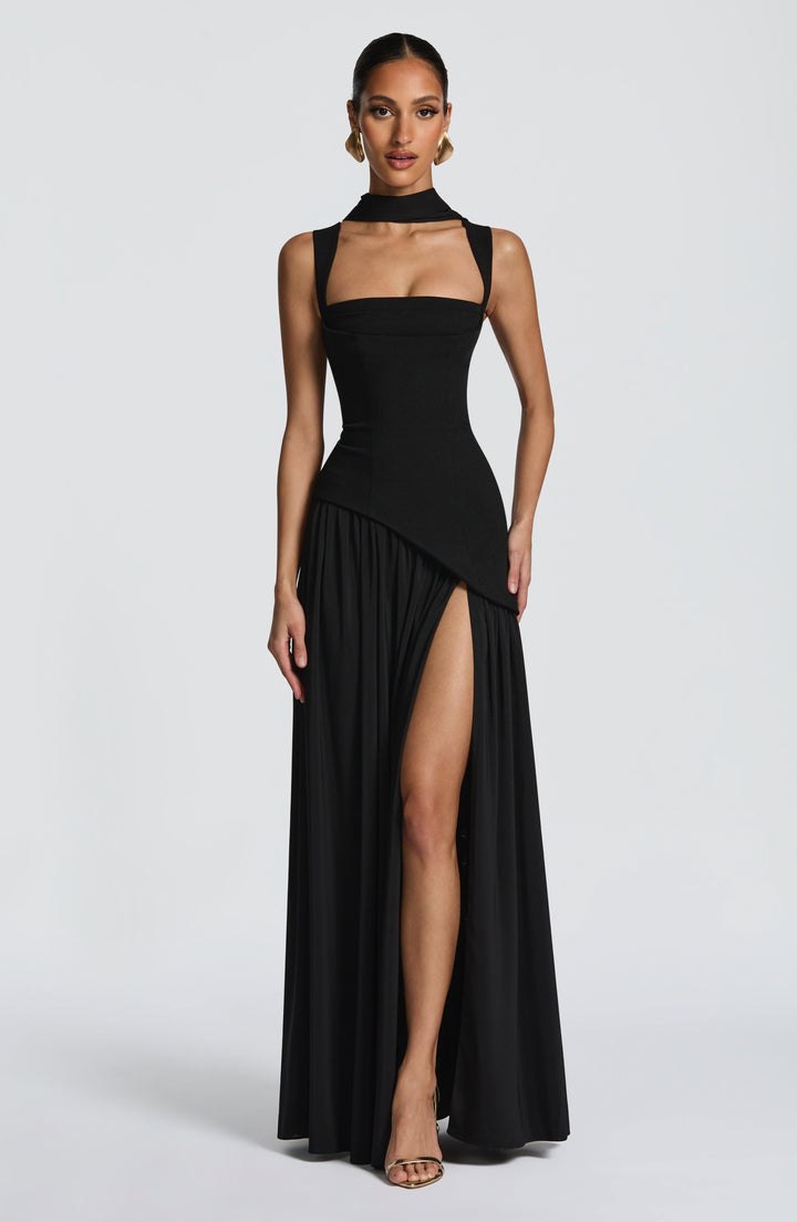 Karolina | Sukienka Damska Maxi Satynowa Elegancka