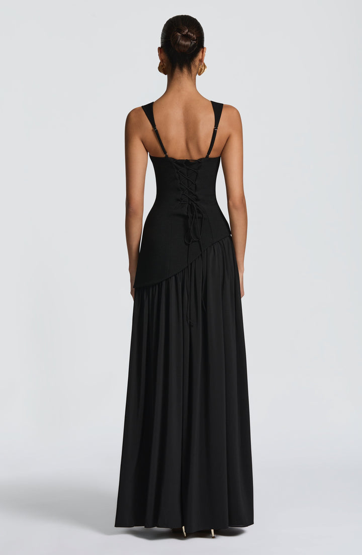 Karolina | Sukienka Damska Maxi Satynowa Elegancka