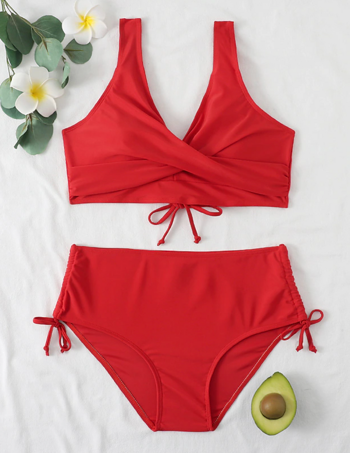 Amara | Bikini Z Wysokim Stanem I Regulowanym Topem