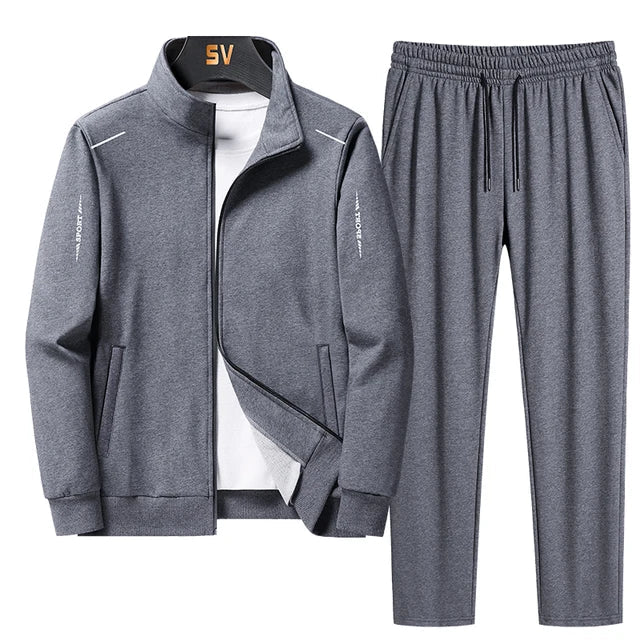Damien | Męski Komplet Casual Z Kurtką I Spodniami