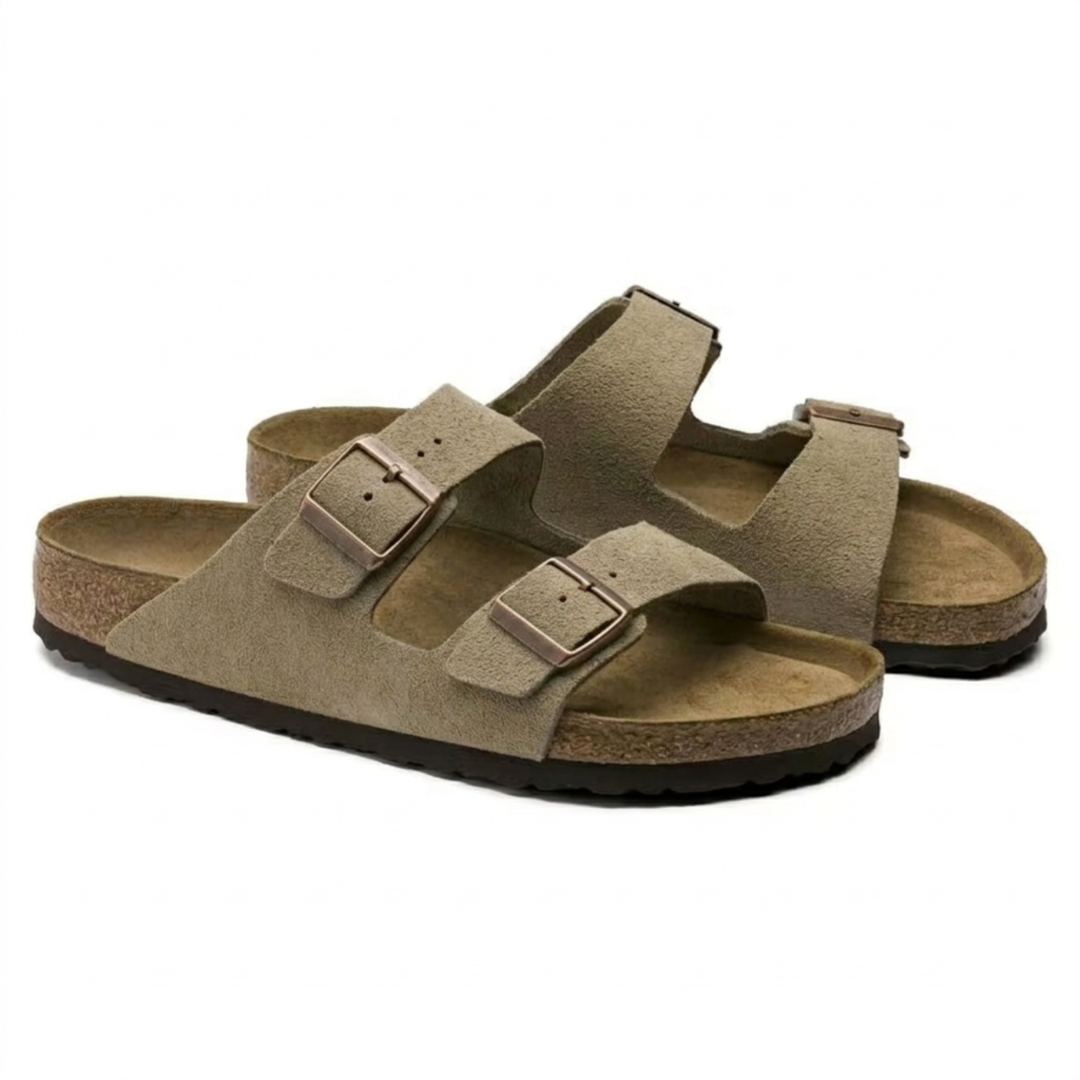 Genowefa | Sandały Damskie Zamszowe Ortopedyczne