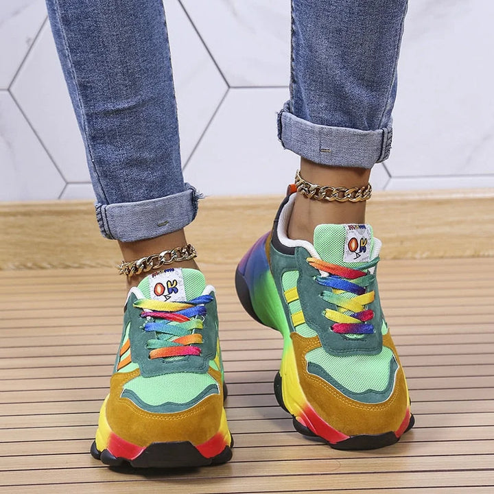 Ortopedyczne Sneakersy Damskie Kolorowe