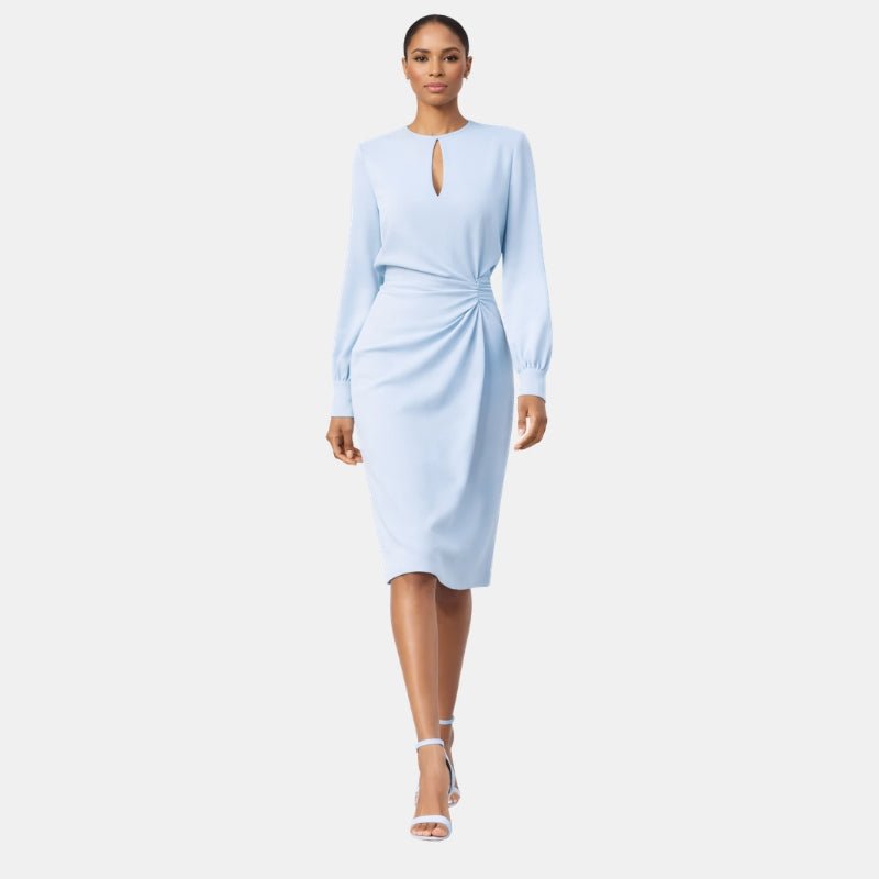 Valerie | Elegancka Sukienka Midi Z Marszczeniem