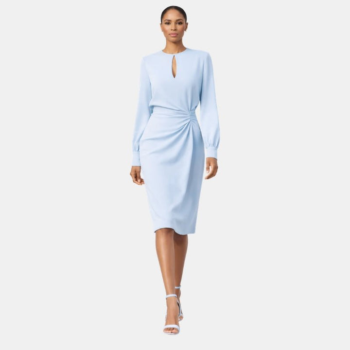 Valerie | Elegancka Sukienka Midi Z Marszczeniem