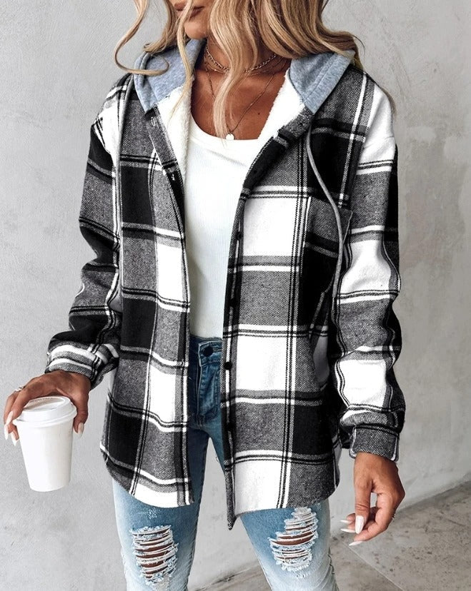 Bluza Damska Casual Z Kapturem I Nadrukiem