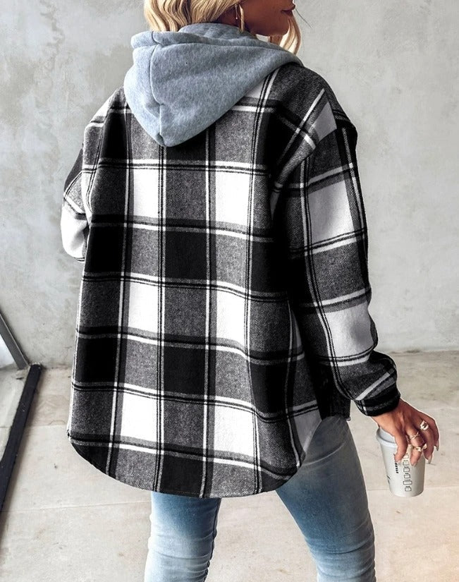 Bluza Damska Casual Z Kapturem I Nadrukiem