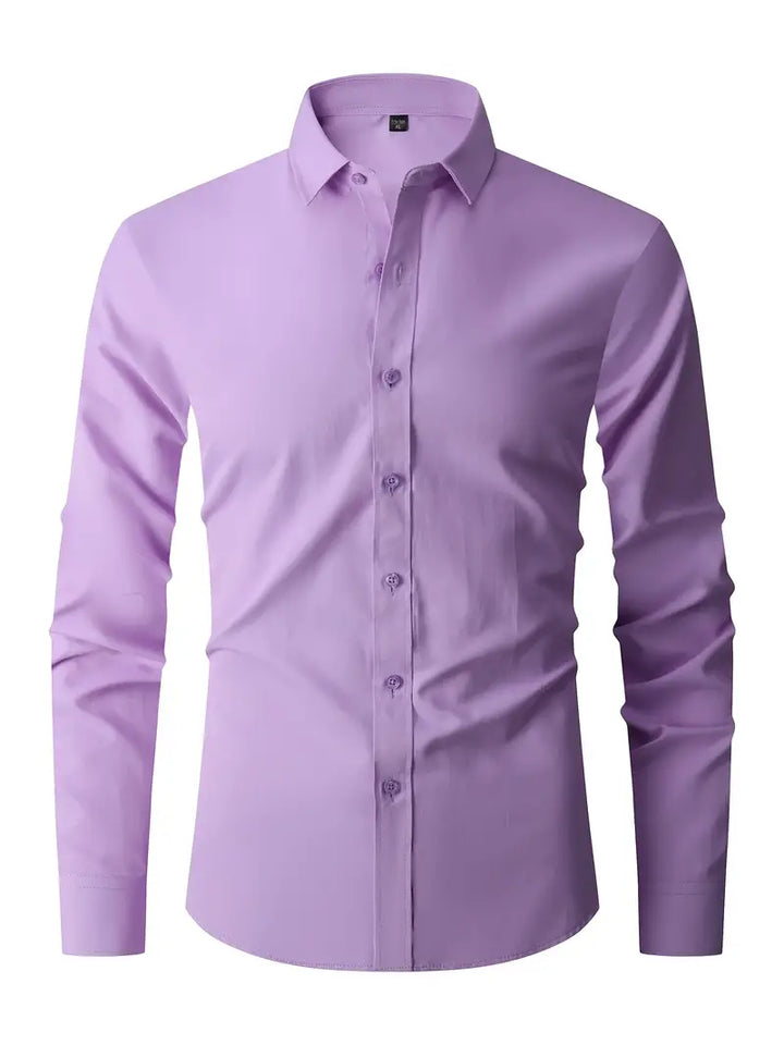 Adrian | Elegancka Koszula Męska Slim Fit Z Guzikami