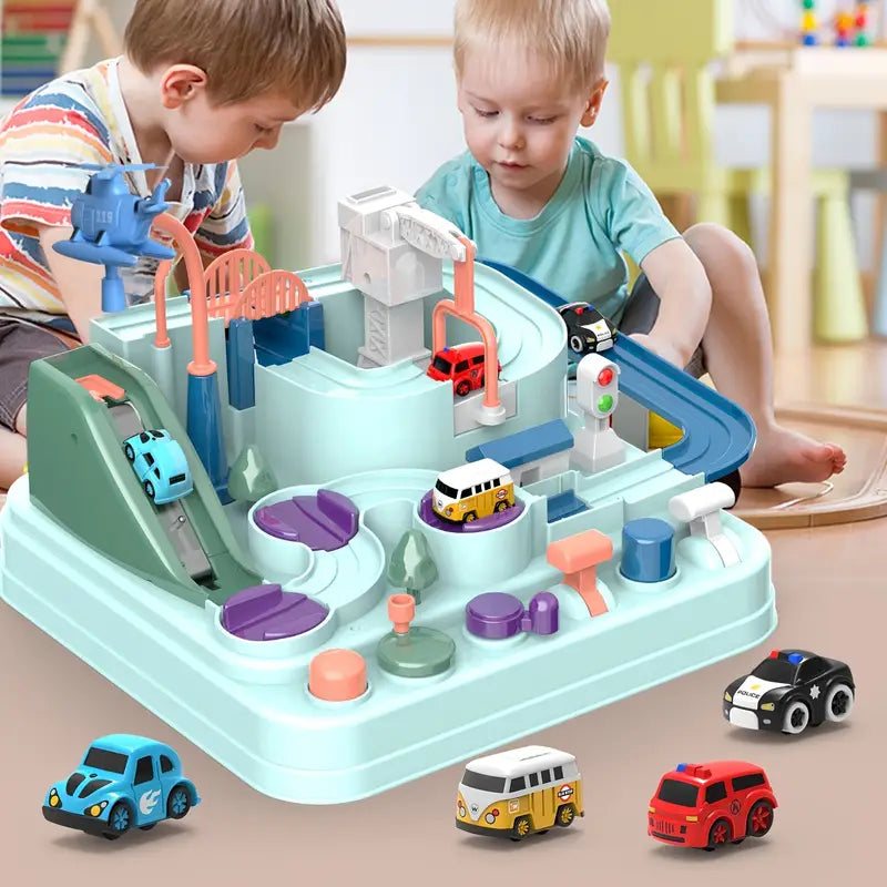 Magnetyczny Tor Samochodowy Montessori Z Autkami I Tablicą