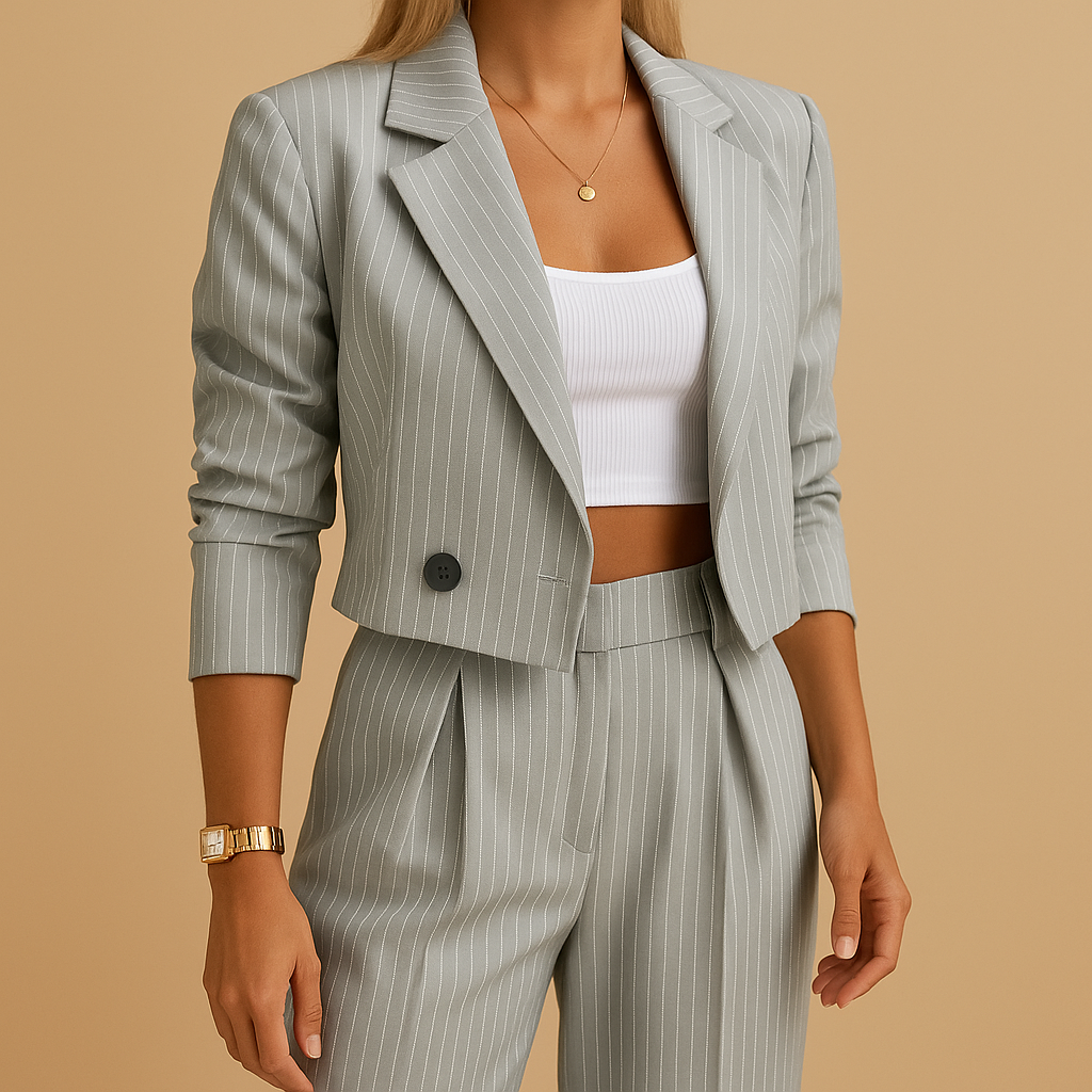 Carlena | Garnitur Damski Elegancki Z Marynarką