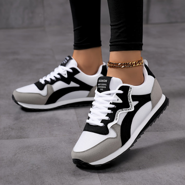 Sneakersy Damskie Retro Niskie Sznurowane
