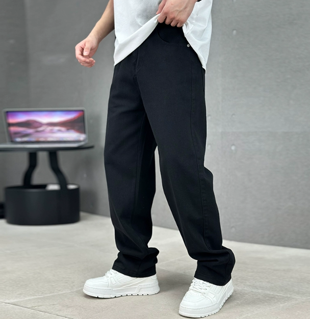 Jeansy Męskie Loose Fit Proste