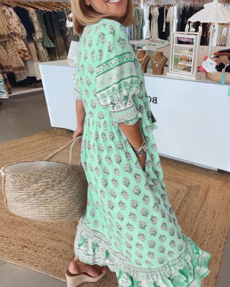Natalia | Sukienka Damska Boho Zwiewna