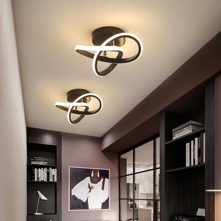 Lampa Sufitowa LED Z Geometryczną Formą Do Oświetlenia Wnętrz