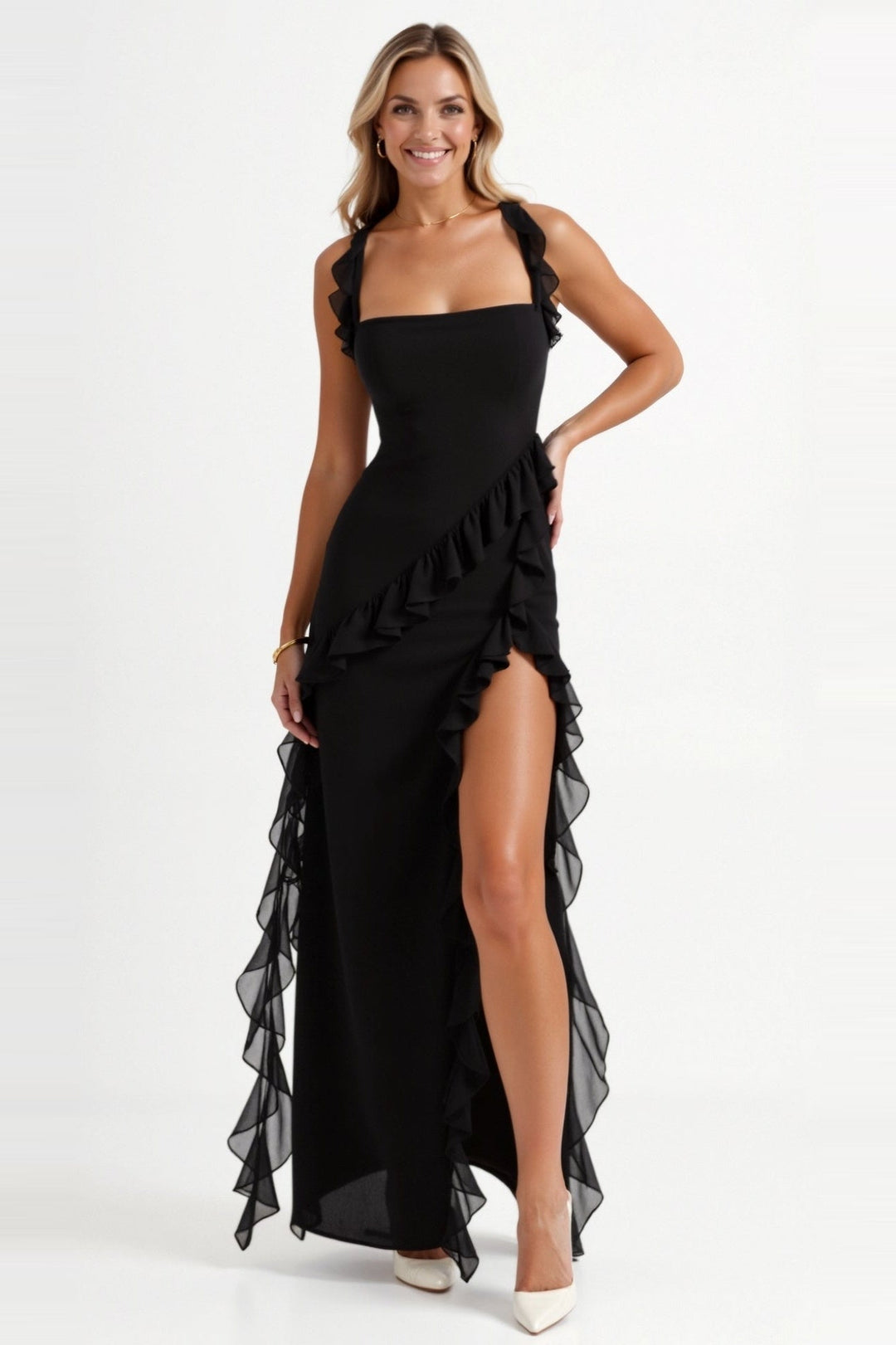 Wiktoria | Sukienka Maxi Wieczorowa Elegancka