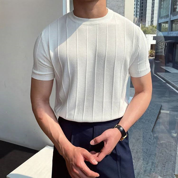 Koszulka Męska Casual O Prostym Kroju